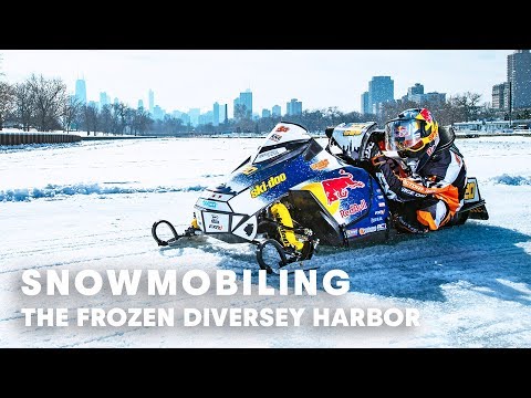 Snowmobiling on the Frozen Diversey Harbor, Chicago | w/ Gunnar Sterne - UCblfuW_4rakIf2h6aqANefA