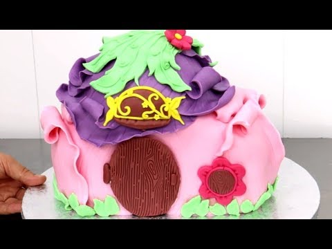 TINKERBELL House CAKE - How To by CakesStepbyStep - UCjA7GKp_yxbtw896DCpLHmQ