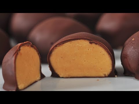 Peanut Butter Balls (Buckeyes) Recipe Demonstration - Joyofbaking.com - UCFjd060Z3nTHv0UyO8M43mQ
