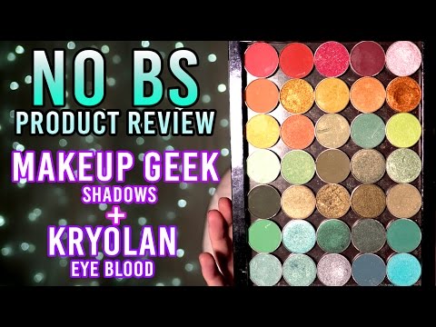 No BS Product Review -- Makeup Geek Eyeshadows & Kryolan Eye Blood - UCoziFm3M4sHDq1kkx0UwtRw