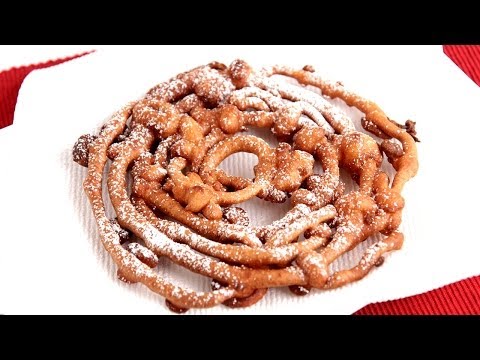 Homemade Funnel Cake Recipe - Laura Vitale - Laura in the Kitchen Episode 772 - UCNbngWUqL2eqRw12yAwcICg