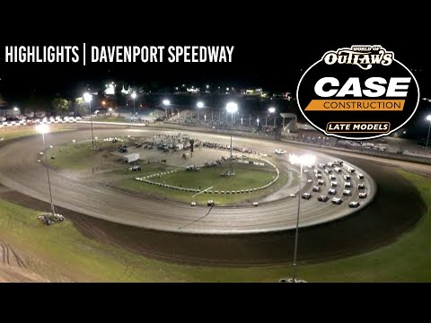 World of Outlaws CASE Late Models at Davenport Speedway August 25, 2022 | HIGHLIGHTS - dirt track racing video image
