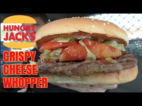 HUNGRY JACKS  CRISPY CHEESE WHOPPER REVIEW - Burger Kings New Burger - UCGXHiIMcPZ9IQNwmJOv12dQ