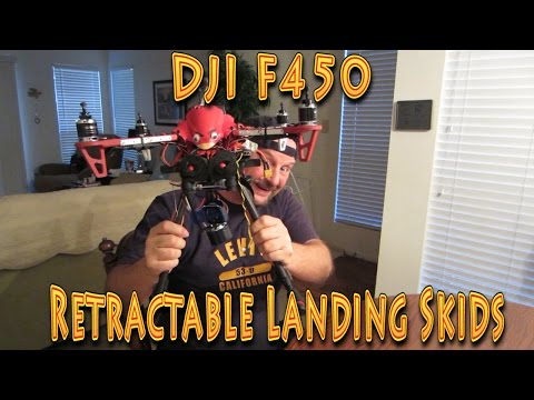 DJI F450 Retractable Skids Install - UC18kdQSMwpr81ZYR-QRNiDg