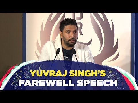 Video - Cricket Video - YUVRAJ SINGH Farewell Speech 'Cricket has taught me never to give up till my last breath'