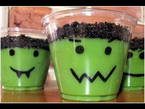 Frankenstein Vanilla Pudding Cups, How to Make Vanilla Pudding from Scratch