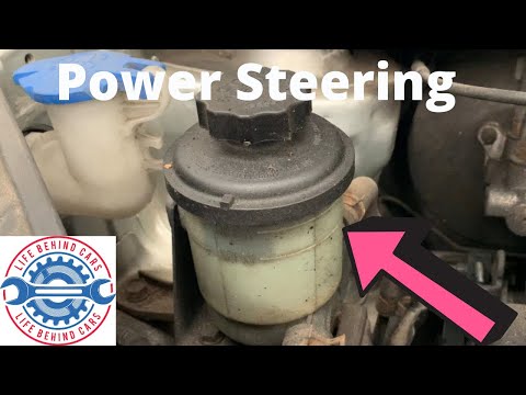 Position of the power steering fluid reservoir on the Kia Picanto