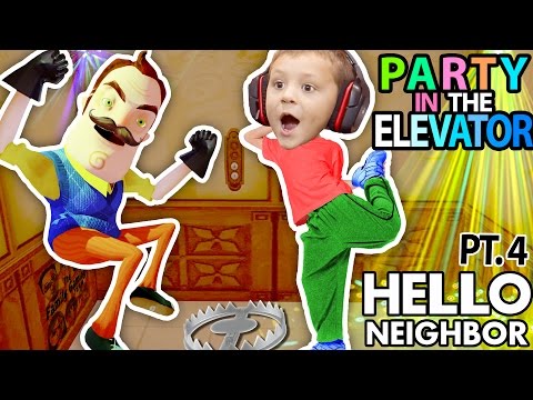 HELLO NEIGHBOR, CAN WE PARTY IN YOUR ELEVATOR? Scary FNAF Theme Park House? (FGTEEV Part 4 Alpha 1) - UCC-RHF_77zQdKcA75hr5oTQ