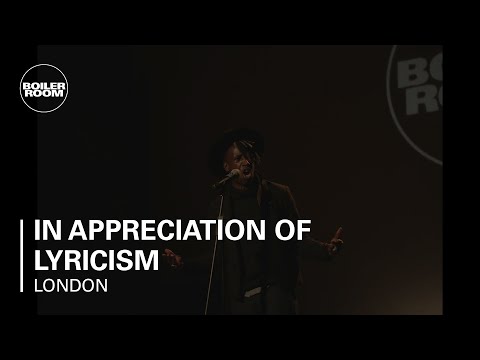 Boiler Room London x Saul Williams Presents: In Appreciation Of Lyricism (Part One) - UCGBpxWJr9FNOcFYA5GkKrMg