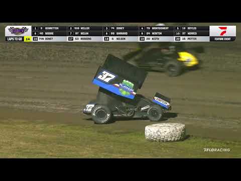 9.5 POWRi Honest Abe Roofing 410 Outlaw Sprint League at Tri-City Speedway | Highlights - dirt track racing video image