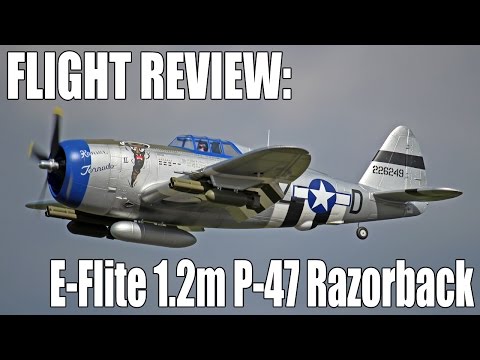 Assembly & Flight Review -- E-Flite 1.2m P-47D Thunderbolt (Razorback) - UC5q8ss88jxwMlHf_A-XZGlA