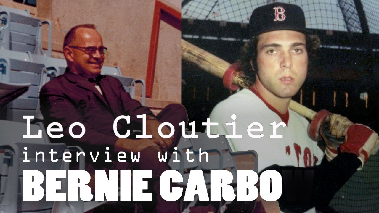 Bernie Carbo of Boston red Sox interviewed by Leo Cloutier video clip