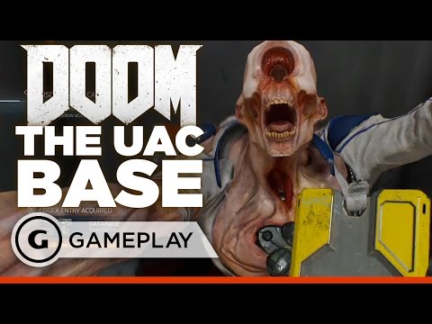 12 Minutes of Single Player UAC Base EXCLUSIVE Gameplay - DOOM - UCbu2SsF-Or3Rsn3NxqODImw