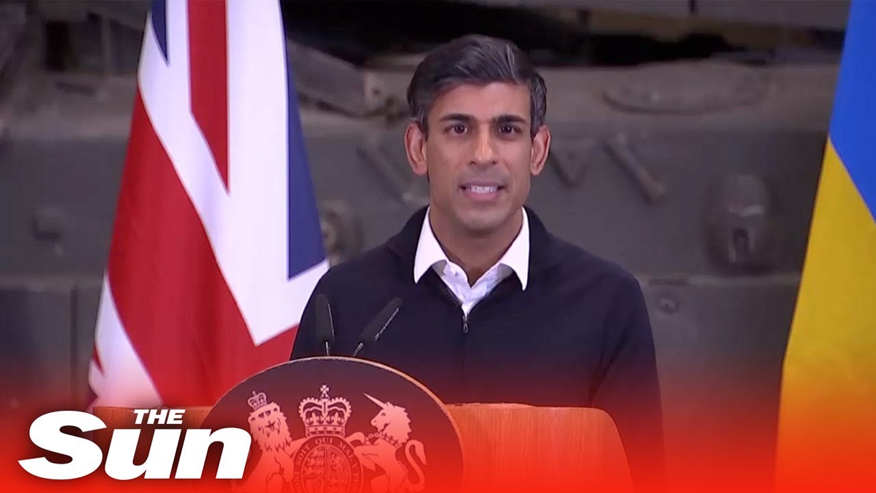 LIVE: President Zelensky and Prime Minister Rishi Sunak hold news conference British military base