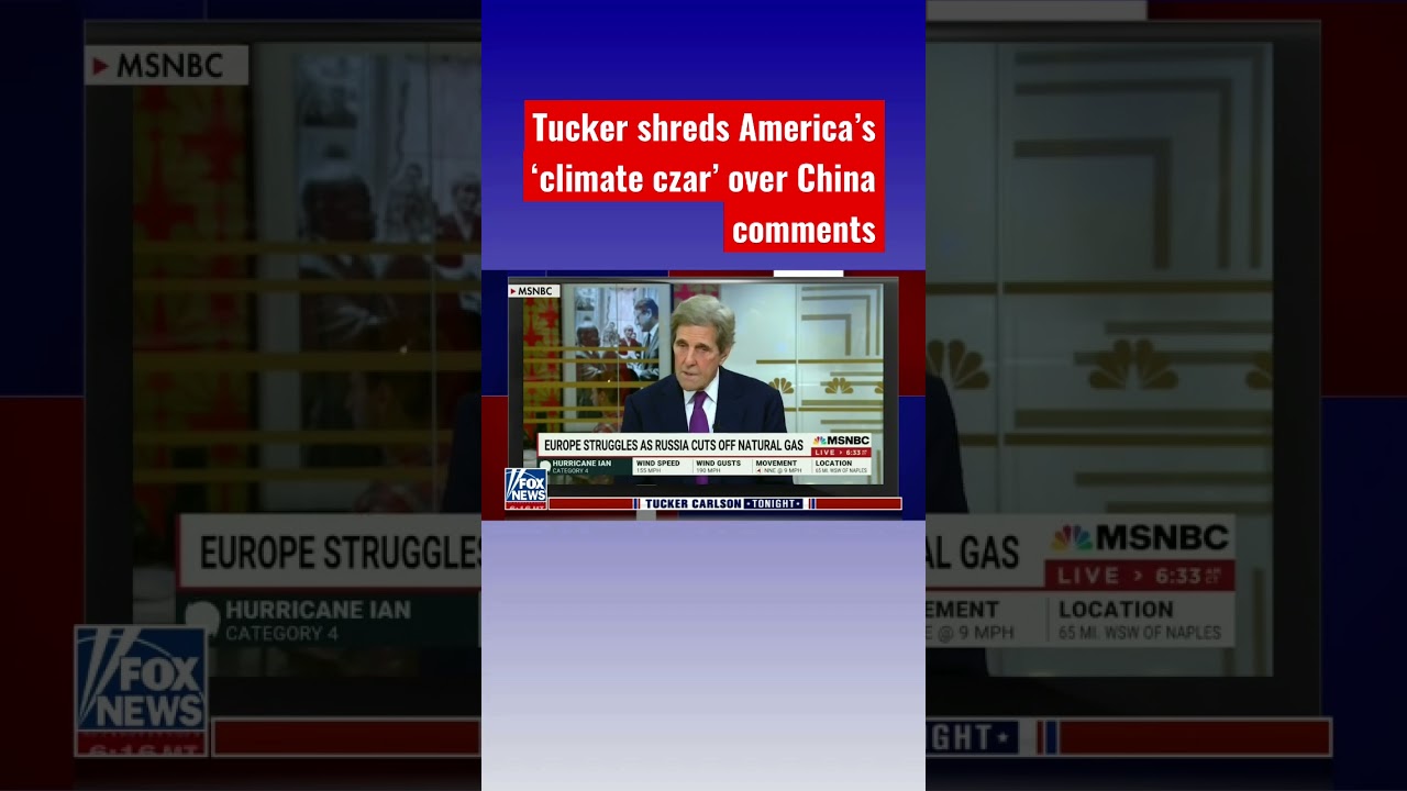 Tucker shreds ‘climate czar’: They say China is doing a great job, US is sinning #shorts