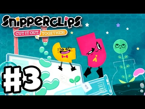 Snipperclips - Gameplay Walkthrough Part 3 - Silly Science! Cut It Out, Together! (Nintendo Switch) - UCzNhowpzT4AwyIW7Unk_B5Q