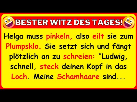 🤣 BESTER WITZ DES TAGES! Die Frau eines alten Bauern muss pinkeln, also eilt sie zum Plumpsklo...