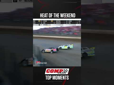 Thrilling heat race at Eldora Speedway World 100 - dirt track racing video image