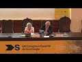 Imatge de la portada del video;Conferència inaugural del XIII Congrès Espanyol de Sociologia