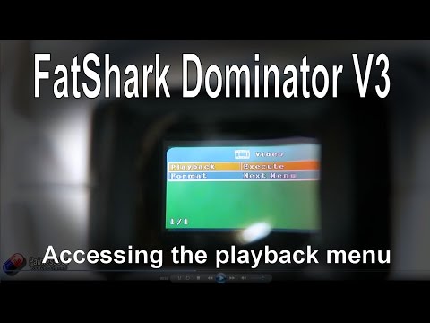 RC Quick Tips: Accessing the DVR playback menu in Fatshark Dominator FPV goggles - UCp1vASX-fg959vRc1xowqpw