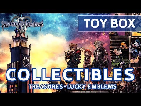 Kingdom Hearts 3 - Toy Box All Collectible Locations (Lucky Emblems & Treasures) - UCWBA1-H9A5IldSb3tNwQmtQ