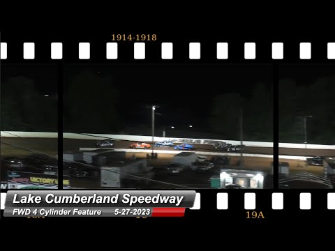 Lake Cumberland Speedway - FWD 4 Cylinder Feature - 5/27/2023 - dirt track racing video image