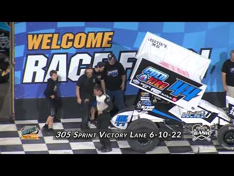 Knoxville Raceway Pro Sprints Victory Lane / Scotty Johnson / June 10, 2022 - dirt track racing video image