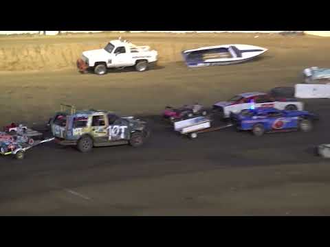 Perris Auto Speedway Figure 8 Trailer Race Main Event   5-4-24 - dirt track racing video image