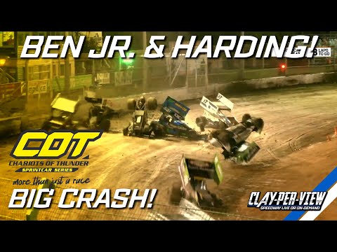 Sprintcars | COT Heat Race Drama! - Darwin - 12th Sept 2024 | Clay-Per-View - dirt track racing video image