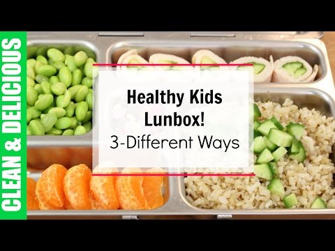 Healthy Kid Lunches Box 3-Ways! | Clean & Delicious - UCj0V0aG4LcdHmdPJ7aTtSCQ