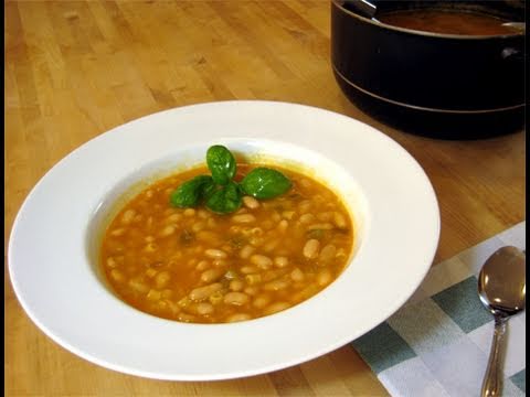 Pasta Fagioli Recipe/How To Video by Laura Vitale "Laura In The Kitchen" Episode 45 - UCNbngWUqL2eqRw12yAwcICg