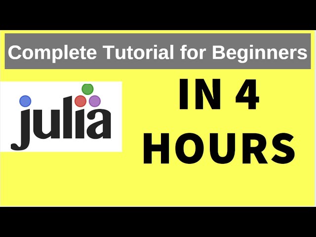 Julia Deep Learning Tutorial – Your Complete Guide