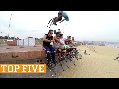 TOP FIVE: Powerbocking, Slacklining & Parkour | PEOPLE ARE AWESOME 2017 - UCIJ0lLcABPdYGp7pRMGccAQ