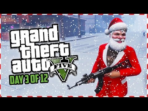 GTA 5 Funny Moments - SANTA HUNT!!! (Day 3 of 12) (GTA 5 Christmas Special) - UC2wKfjlioOCLP4xQMOWNcgg