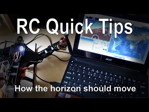 RC Quick Tip - How the artificial horizon moves in relation to the model - UCp1vASX-fg959vRc1xowqpw