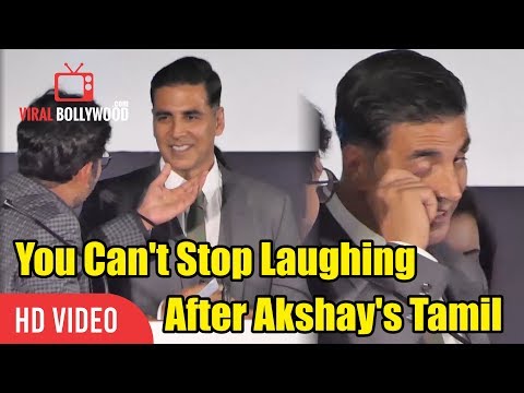 WATCH #Bollywood | Akshay Kumar Funniest TAMIL Speech at 2.0 Trailer Launch in Chennai #India #Kollywood 