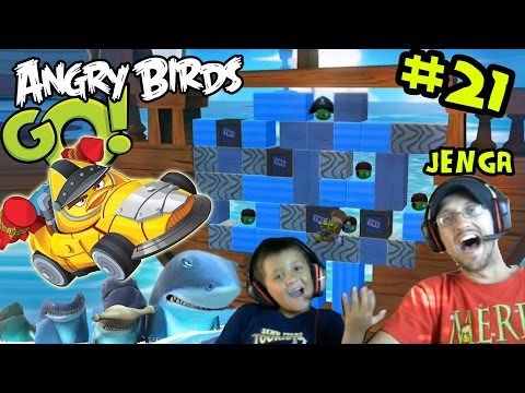 Lets Play Angry Birds GO Part 21! JENGA & Online Multiplayer (Mike & Dad Facecam) - UCC-RHF_77zQdKcA75hr5oTQ