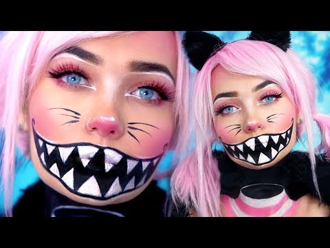 CHESHIRE CAT FLOATING HEAD HALLOWEEN MAKEUP TUTORIAL ad - UCBKFH7bU2ebvO68FtuGjyyw