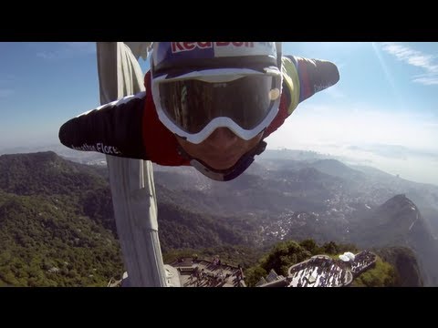 Wingsuit proximity flying by Christ the Redeemer in Rio de Janeiro - UCblfuW_4rakIf2h6aqANefA