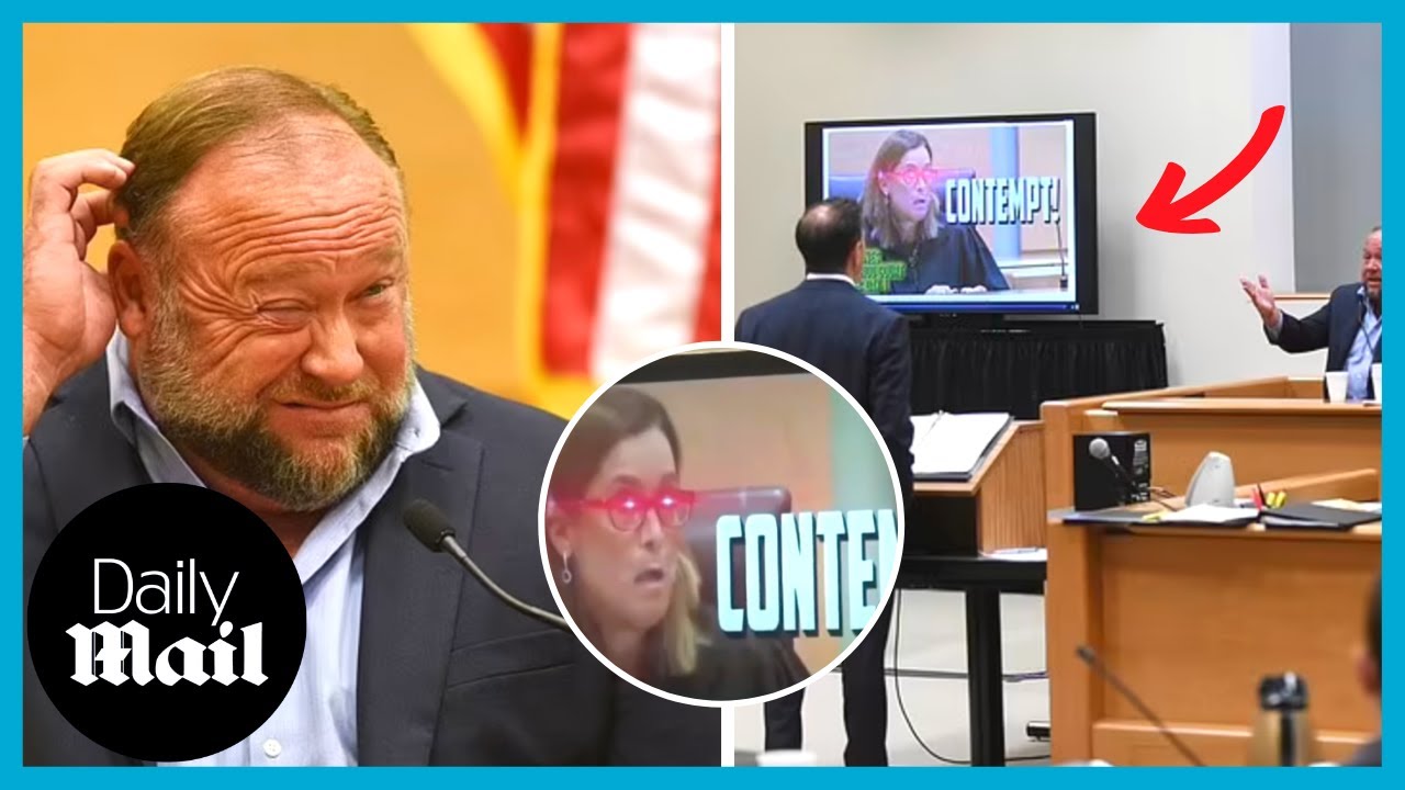 Awkward moment Alex Jones grilled on calling Sandy Hook trial judge ‘tyrant’