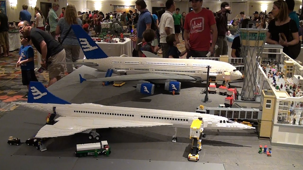 Giant Lego Boeing Airplanes Brickfete Toronto 2015 Racerlt