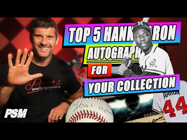 Hank Aaron Signed Baseballs Are a Must Have for Any Collection
