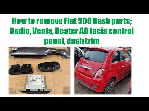 Come smontare i componenti del cruscotto della Fiat 500