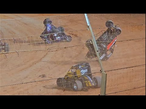 Baypark Speedway Bill Buckley Midget Classic &amp; Fireworks Meeting Snippets - 3/11/24 - dirt track racing video image