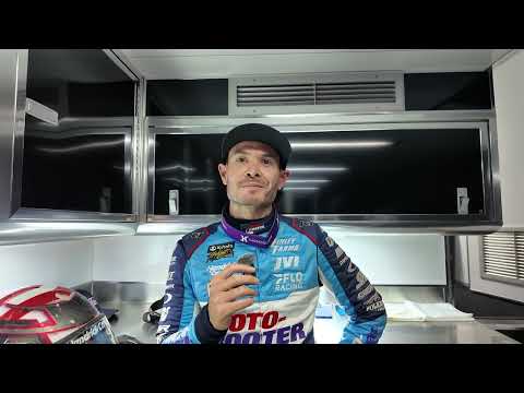 Kyle Larson discusses his second-place finish in Wednesday's High Limit event at Red Cedar Speedway - dirt track racing video image