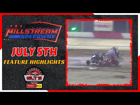 GLTS Millstream Speedway Feature Highlights 7/5/2025 - dirt track racing video image