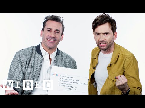 Jon Hamm & David Tennant Answer the Web's Most Searched Questions | WIRED - UCftwRNsjfRo08xYE31tkiyw