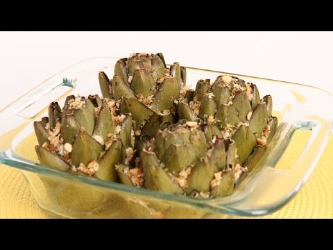 Stuffed Artichokes Recipe - Laura Vitale - Laura in the Kitchen Episode 897 - UCNbngWUqL2eqRw12yAwcICg