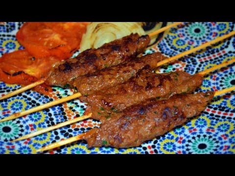 Ground Lamb Meat Skewers Recipe - CookingWithAlia - Episode 157 - UCB8yzUOYzM30kGjwc97_Fvw