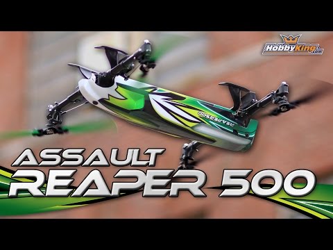 Assault Reaper 500 3D Quadcopter - HobbyKing Product Video - UCkNMDHVq-_6aJEh2uRBbRmw